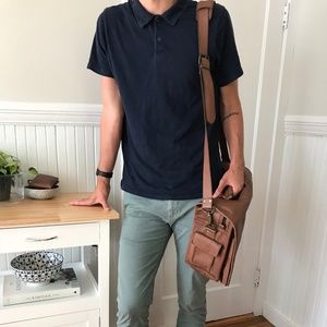 Vintage Leather Messenger Bag/Briefcase